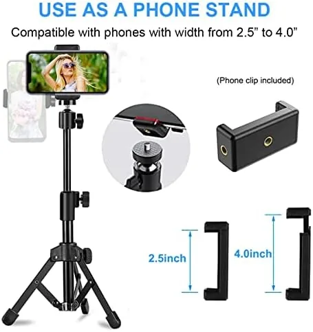 Another view of the Webcam Tripod Stand Extendable Desktops Tripod for Camera/Phone/Webcam, Desk Tripods