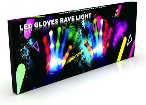 Close look at the LED Gloves for Kids Teen Gifts, Toys for 9-12 Year build quality