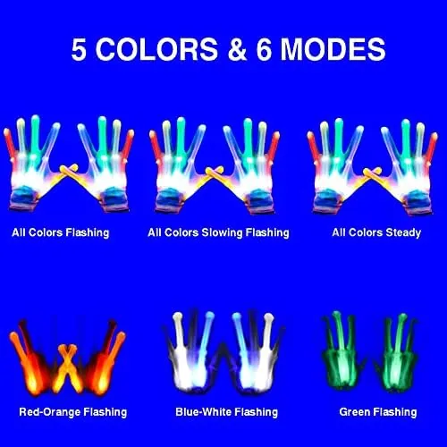 The LED Gloves for Kids Teen Gifts, Toys for 9-12 Year compared in context
