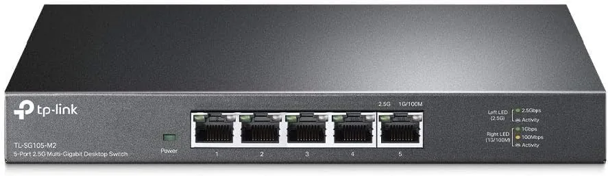 Network diagram showing devices connected through the TL-SG108-M2