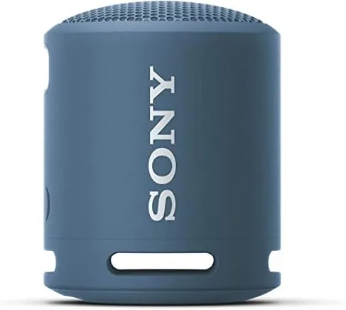 The SRS-XB13 beside a budget mini speaker and a larger mid sized speaker