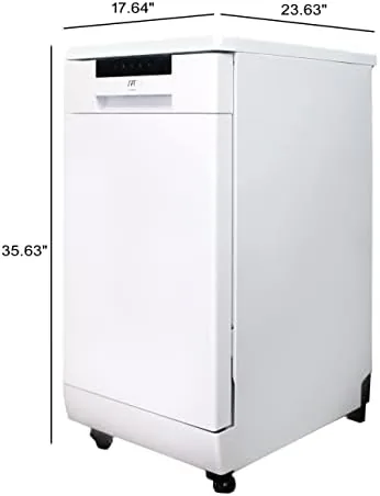 Another view of the SPT SD-9263WA 18″ Wide Portable Dishwasher with ENERGY STAR, 6