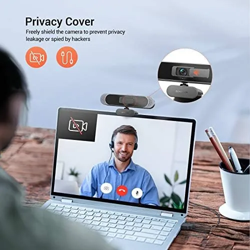 The DEPSTECH 4K Webcam, DW49 HD 8MP Equipped with Sony Sensor compared in context