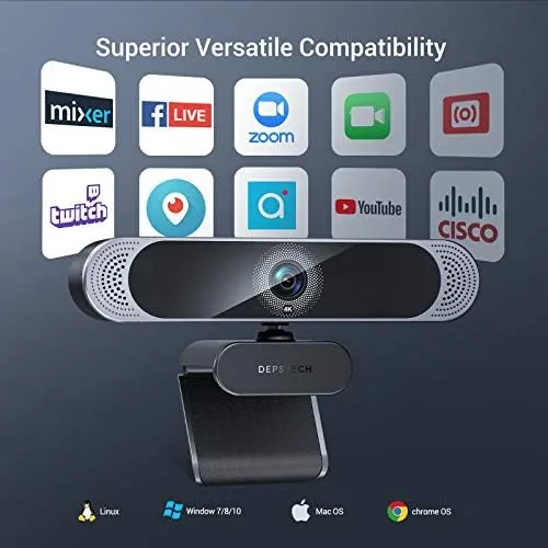 Testing the DEPSTECH 4K Webcam, DW49 HD 8MP Equipped with Sony Sensor over two weeks