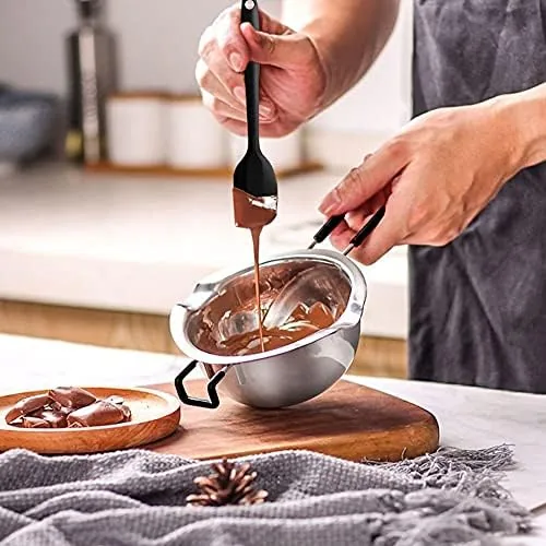 Finished chocolate dipped treats made with the double boiler set