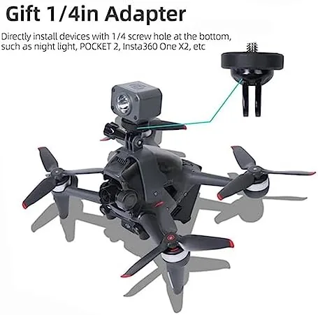 Another view of the Mount Adapter Bracket for DJI FPV Drone Compatible with Gopro