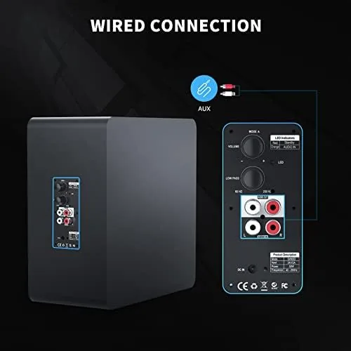 The BESTISAN Powered Subwoofer, Deep Bass Home Audio, Wired for Home in real use