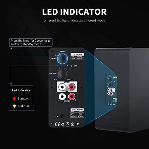 The BESTISAN Powered Subwoofer, Deep Bass Home Audio, Wired for Home compared in context