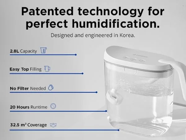 Close look at the Carepod Mini 21P Ultrasonic Cool Mist Humidifier Whisper-Quiet Filter-Free Easy build quality