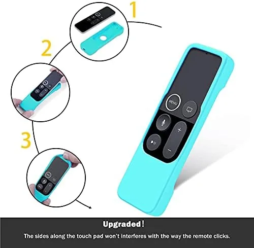 Another view of the Case Compatible with Apple TV 4K/ 4th Gen Remote Blue