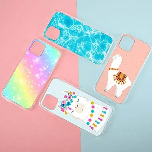 Another view of the 4 Pieces Clear DIY Phone Case Compatible with iPhone 12/12