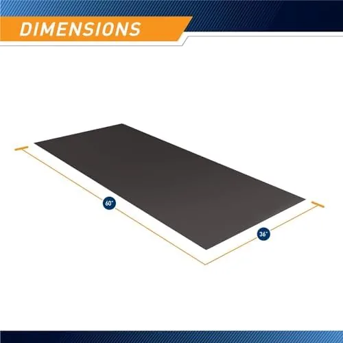 Close look at the Marcy Fitness Equipment Mat and Floor Protector Compatible for Treadmills build quality