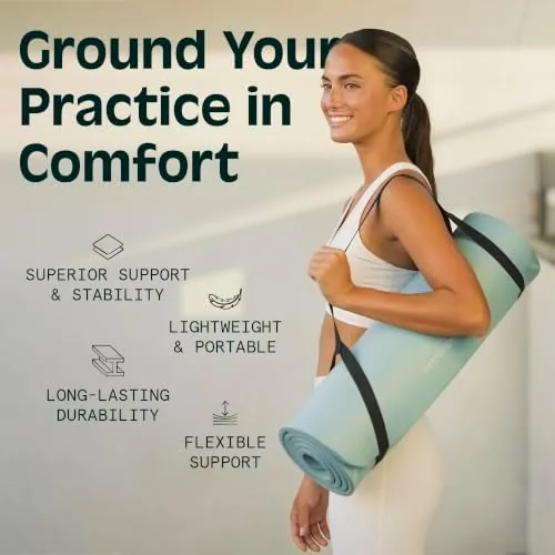 The Retrospec Solana Yoga Mat Thick 1/2in Non-Slip Workout Mat with in real use