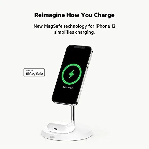Close look at the Belkin MagSafe 2 in 1 Wireless Charging Stand, Fast Charger build quality