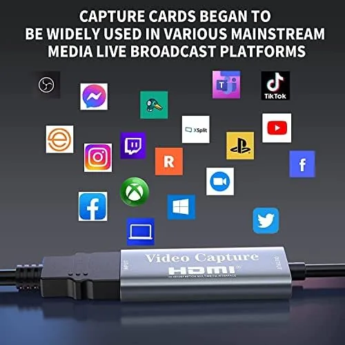 Detail shot of the Papeaso Video Capture Card, Video Recording Card Wonderful 4K HDMI features