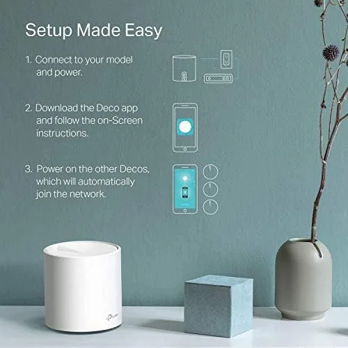 Another view of the TP-Link Deco X60 WiFi 6 AX3000-3 Pack - Whole-Home Mesh