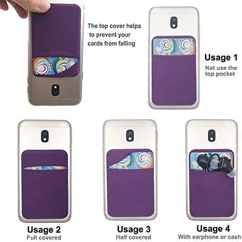 The Fulgamo Phone Wallet Stick on,Card Holder for Phone Case,Phone Card in real use