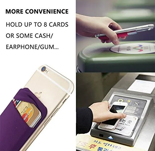 Another view of the Fulgamo Phone Wallet Stick on,Card Holder for Phone Case,Phone Card