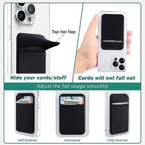 The Fulgamo Phone Wallet Stick on,Card Holder for Phone Case,Phone Card in real use
