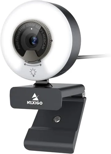 NexiGo N960E 1080P 60FPS Webcam with Light, Software Included, Fast AutoFocus, Built-in Privacy Cover Review: Tested and Rated