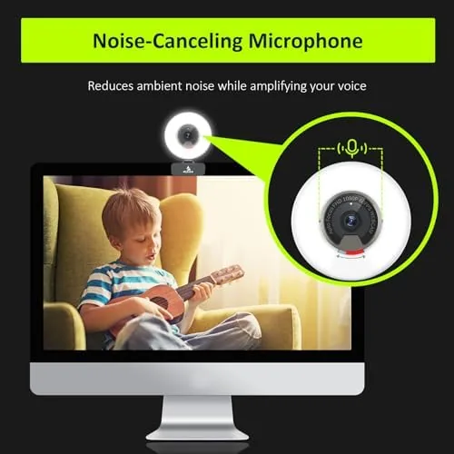 The NexiGo N960E 1080P 60FPS Webcam with Light, Software Included, Fast compared in context