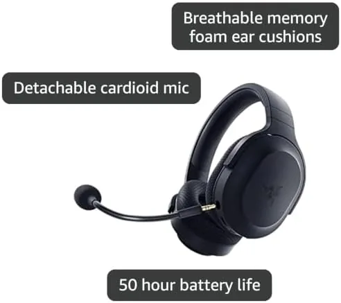 Person wearing the Razer Barracuda X while gaming on a Nintendo Switch