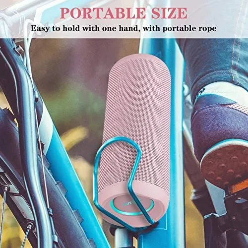 The SOWO Outdoor Wireless Portable Bluetooth Speaker, Waterproof Speaker - Pink compared in context