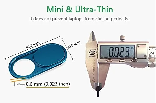 Close look at the CloudValley Laptop Camera Cover Slide, Metal 0.023 Inch Ultra-Thin, 2 build quality