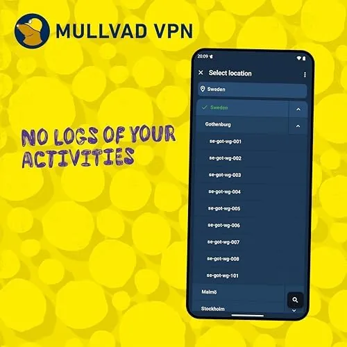 Comparison chart of Mullvad against streaming and free VPN options