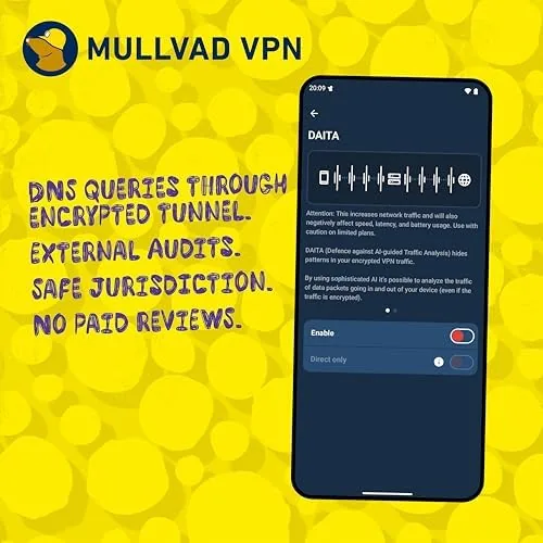 Testing station with multiple devices running Mullvad VPN speed tests