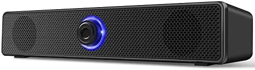 Overview of the Computer Speakers, USB-A Powered PC Speakers, Wired 3.5mm AUX, No