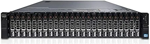 Interior view of the R730xd showing processors, heat sinks, and RAM slots