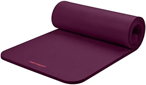 Retrospec Solana Yoga Mat 1" Thick w/Nylon Strap for Men & Women - Non Review: Tested and Rated