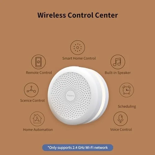 Aqara Home app on a phone showing connected sensors and the alarm mode control