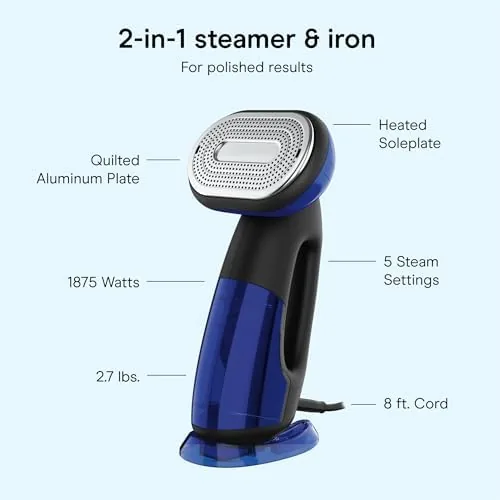 The Conair 2-in-1 Handheld Steamer and Iron for Clothes, Turbo ExtremeSteam in real use