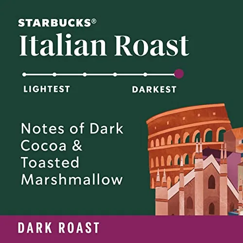 Open bag of ground coffee showing the dark roasted beans with visible oils