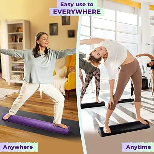 The Yes4All High-Density EPP Half Round Back Roller Foam, Exercise Foam in real use