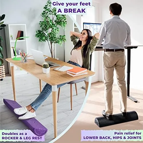 Another view of the Yes4All High-Density EPP Half Round Back Roller Foam, Exercise Foam