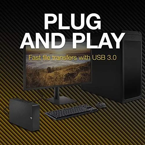 The Seagate Expansion Desktop, 4TB, External Hard Drive, USB 3.0 (STKP4000400) in real use