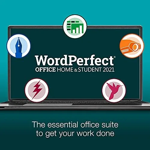 WordPerfect word processor workspace with document open