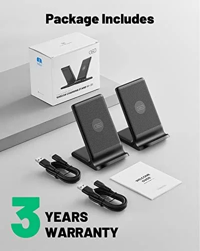 Testing the INIU Wireless Charger, [2-Pack] 15W Fast Wireless Charging Stand with over two weeks