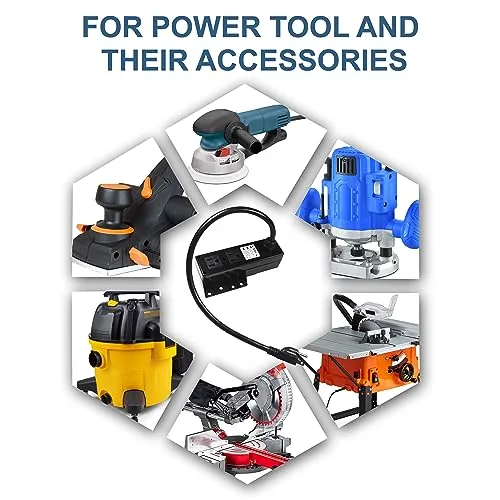 Another view of the HQRP Multi-Purpose Router Table Power Switch, Dust Control Switch, Power