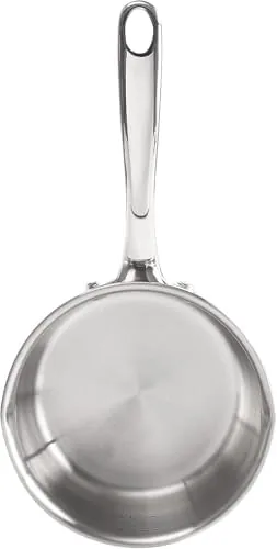 Cleaned pan with the interior measuring marks visible after the melting tests