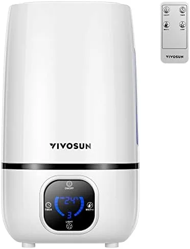 VIVOSUN 4L Cool Mist Humidifier with Remote Control for Bedroom, Plants, Baby, Dry Skin Review: Tested and Rated
