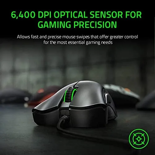 Side view of the DeathAdder Essential showing the ergonomic curve