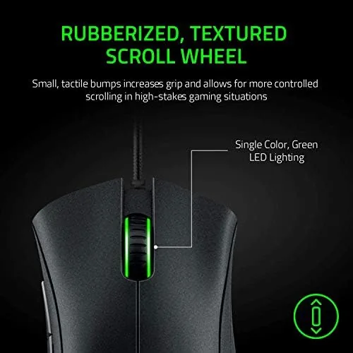 The DeathAdder Essential next to a lightweight gaming mouse for comparison