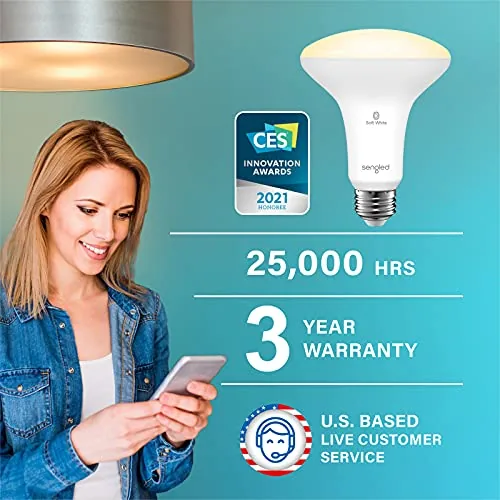 Close look at the Sengled Alexa Light Bulb, BR30, S1 Auto Pairing with Alexa build quality