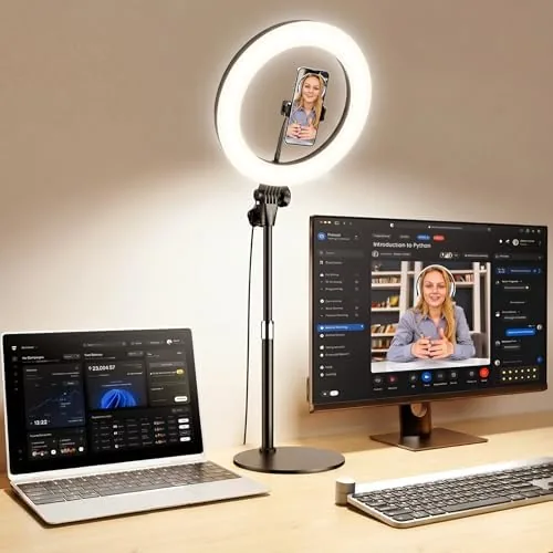 Desk Ring Light with Stand for Computer, Desk Light for Video Recording | 10.5" Review: Tested and Rated