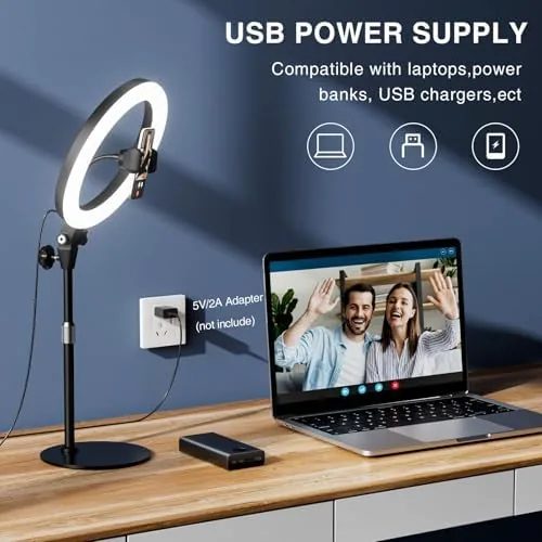 The Desk Ring Light with Stand for Computer, Desk Light for compared in context