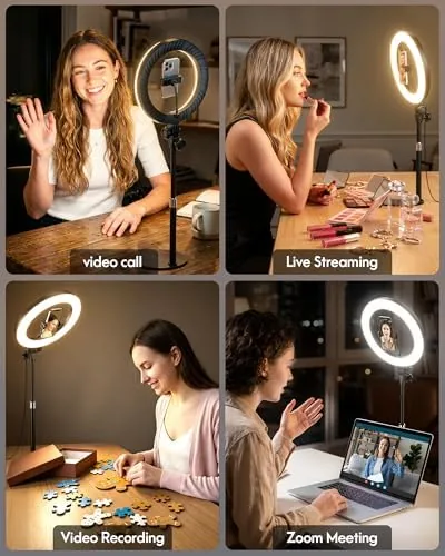 Testing the Desk Ring Light with Stand for Computer, Desk Light for over two weeks